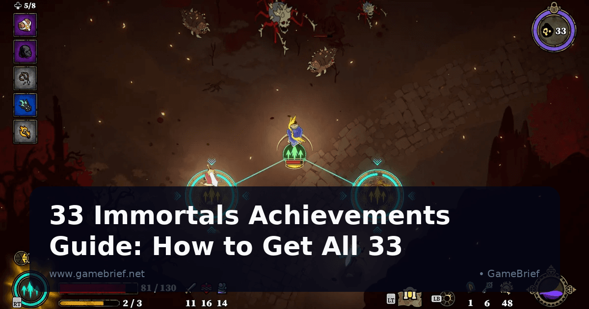 33 Immortals Achievements Guide: How to Get All 33