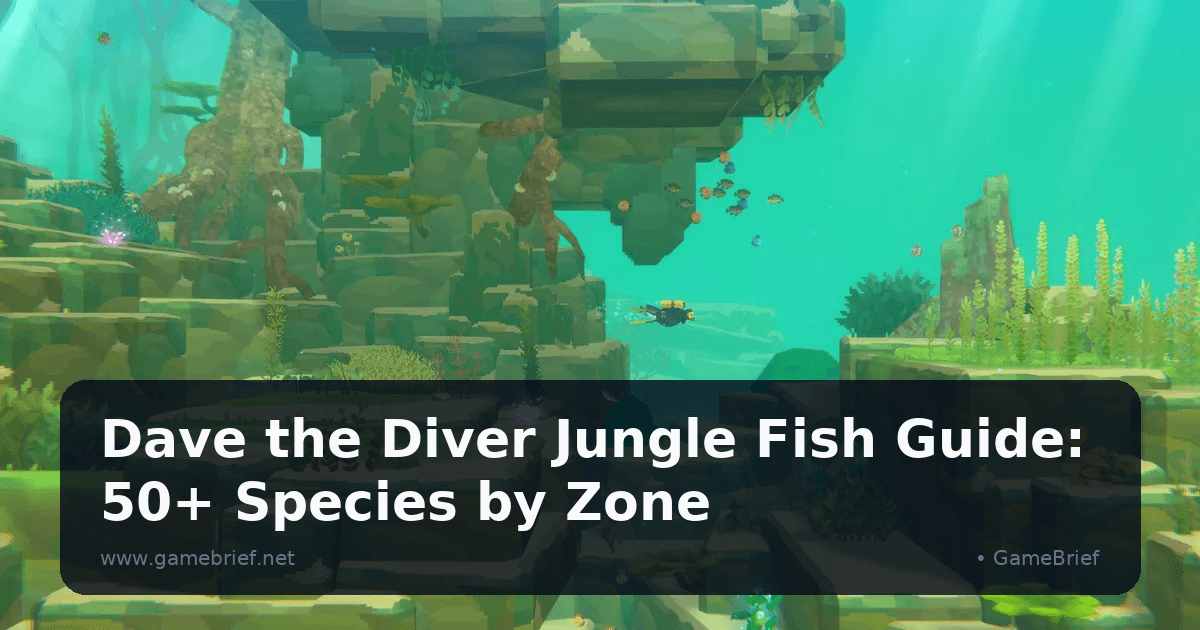 Dave the Diver Jungle Fish Guide: 50+ Species by Zone