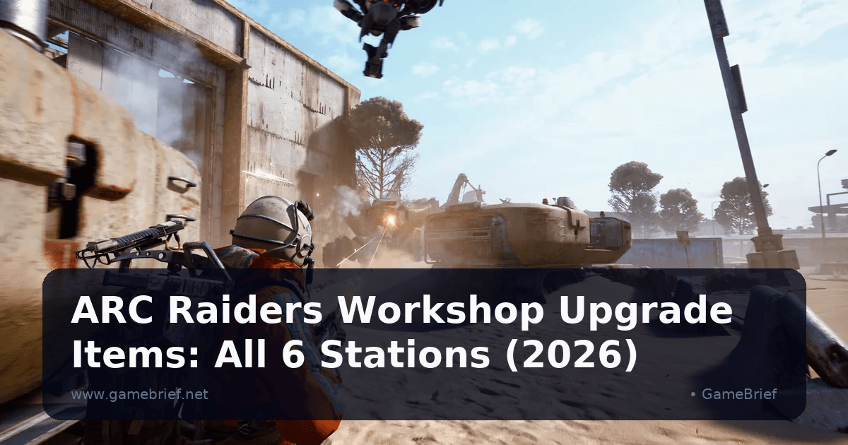 Preview: ARC Raiders Workshop Upgrade Items: All 6 Stations (2026) (Guides)