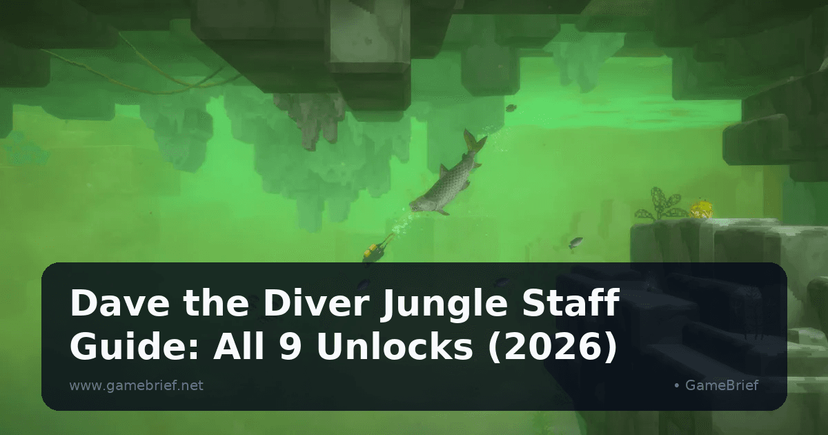 Dave the Diver Jungle Staff Guide: All 9 Unlocks (2026)