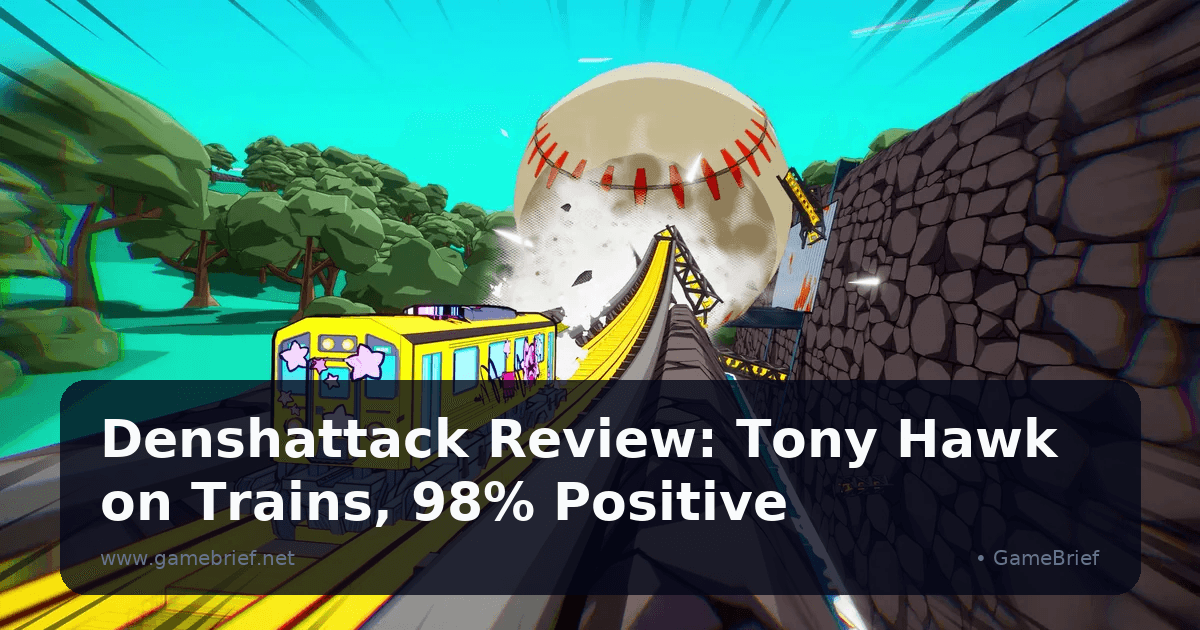 Custom yellow train charging up a mountain track toward a towering red-stitched baseball boss