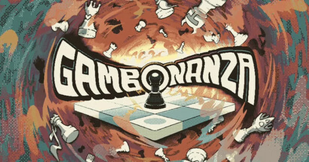 Gambonanza pixel art chess board during a boss stage with glowing enemy pieces and Gambit selection panel on the right