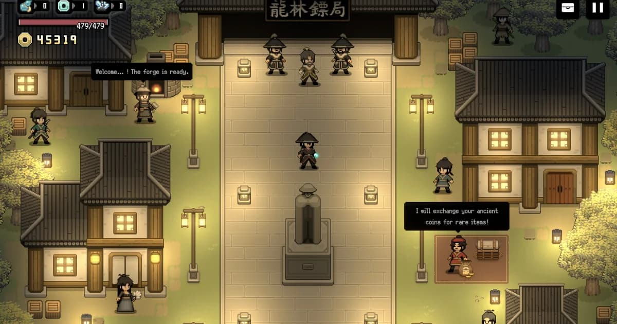 Murim Survival hero in mid-combat with martial arts technique tree visible, showing advanced chain-attack mastery levels