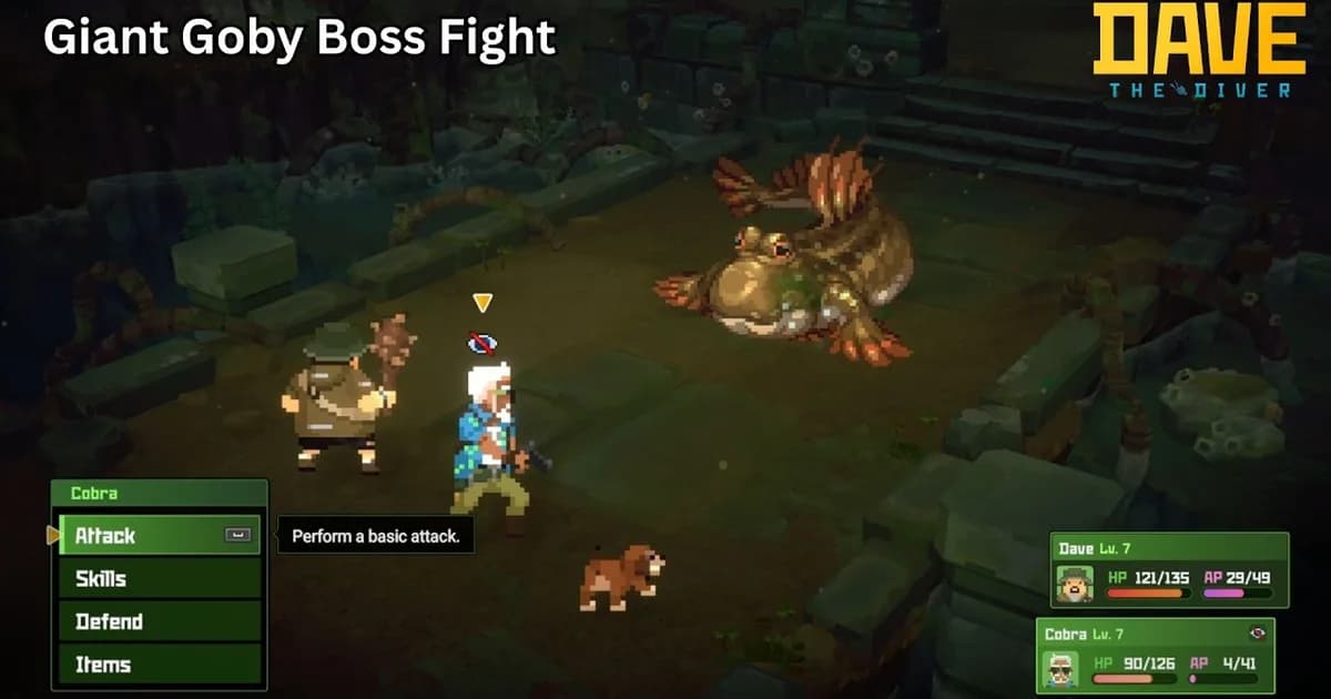 Preview: Dave the Diver Giant Goby Boss Guide: Murau Temple (General)