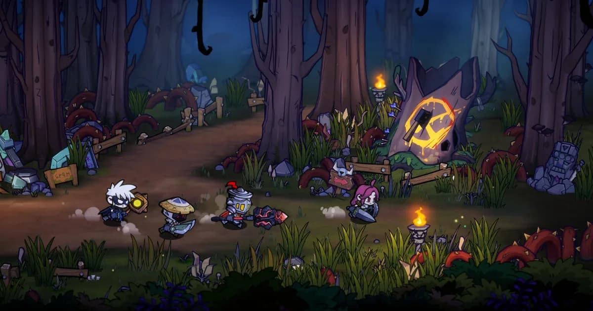Lost Castle 2 item screen showing gear with matching Lightning Inscription tags and the two-piece Resonance bonus indicator active