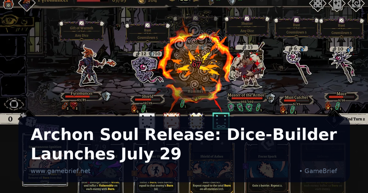 Archon Soul Release: Dice-Builder Launches July 29