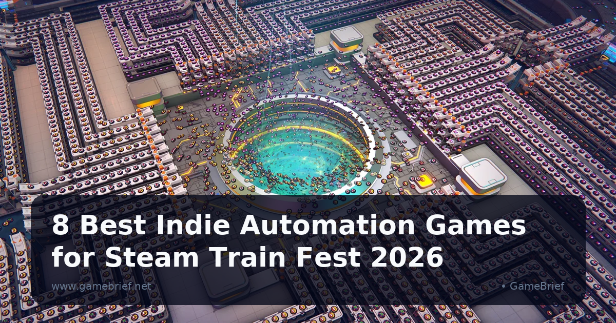 8 Best Indie Automation Games for Steam Train Fest 2026