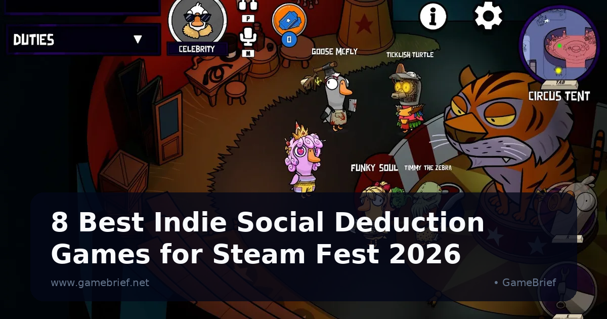 8 Best Indie Social Deduction Games for Steam Fest 2026