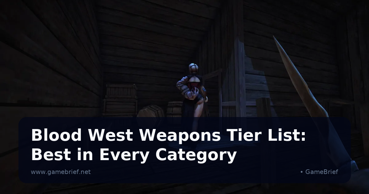 Blood West Weapons Tier List: Best in Every Category
