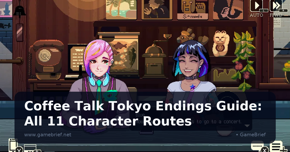 Coffee Talk Tokyo Endings Guide: All 11 Character Routes
