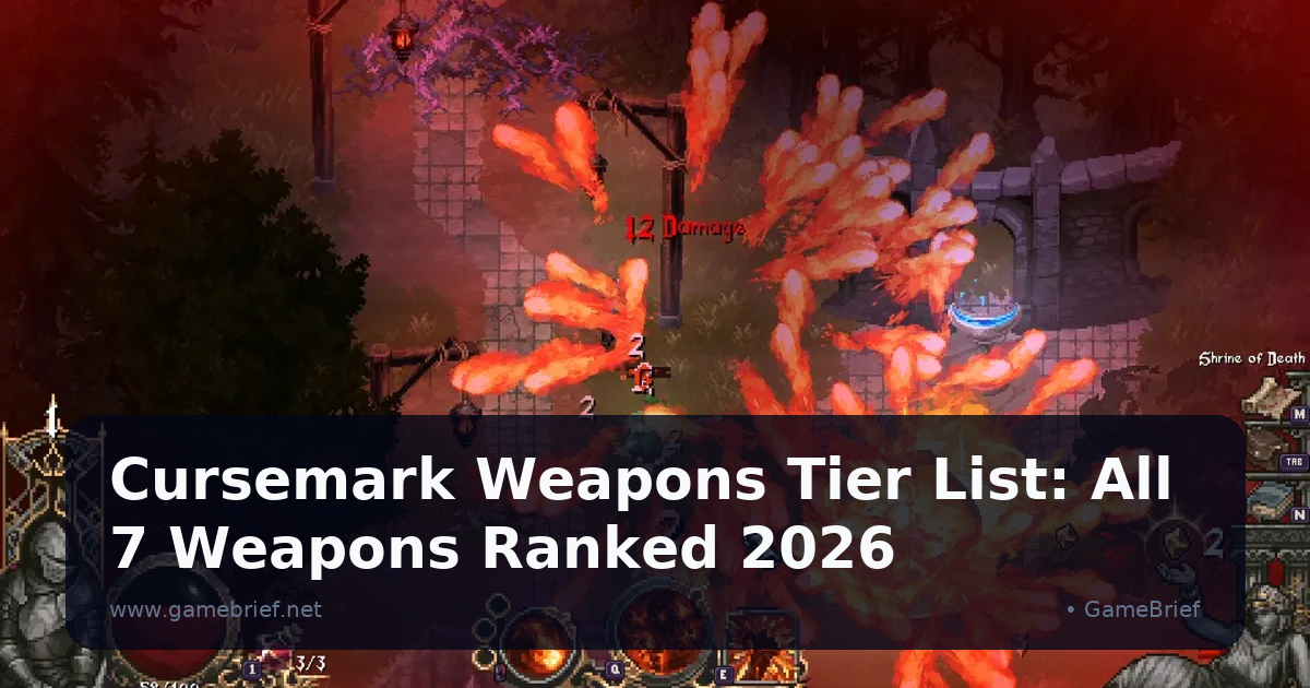 Cursemark Weapons Tier List: All 7 Weapons Ranked 2026