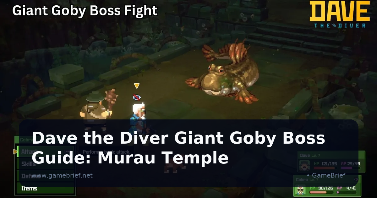 Dave the Diver Giant Goby Boss Guide: Murau Temple