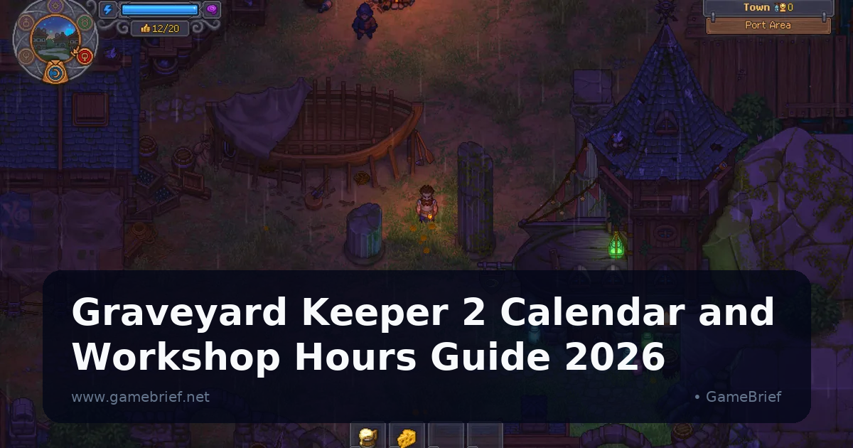 Graveyard Keeper 2 Calendar and Workshop Hours Guide 2026