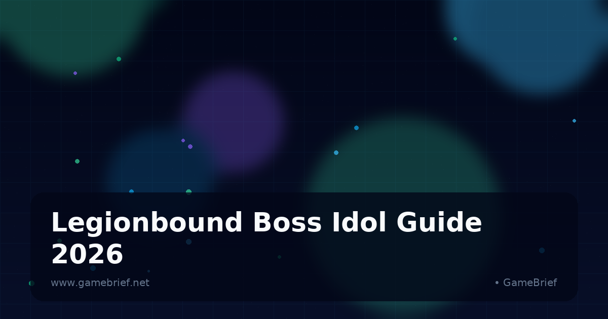 LegionBound Boss Idol Guide: Patch 1.11 Rework Explained