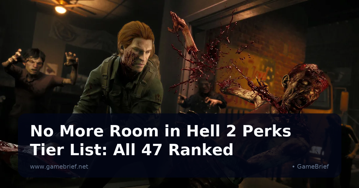 No More Room in Hell 2 Perks Tier List: All 47 Ranked