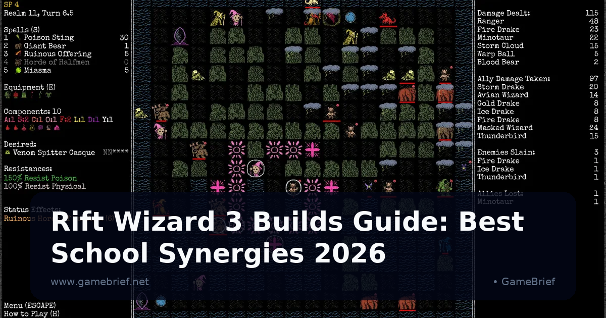 Preview: Rift Wizard 3 Builds Guide: Best School Synergies 2026 (General)