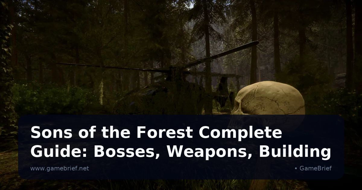 Sons of the Forest Complete Guide: Bosses, Weapons, Building