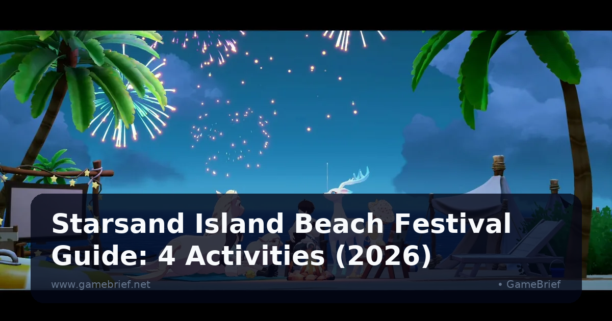 Starsand Island Beach Festival Guide: 4 Activities (2026)