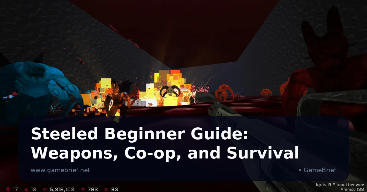 Steeled Beginner Guide: 3 Confirmed Weapons, Co-op