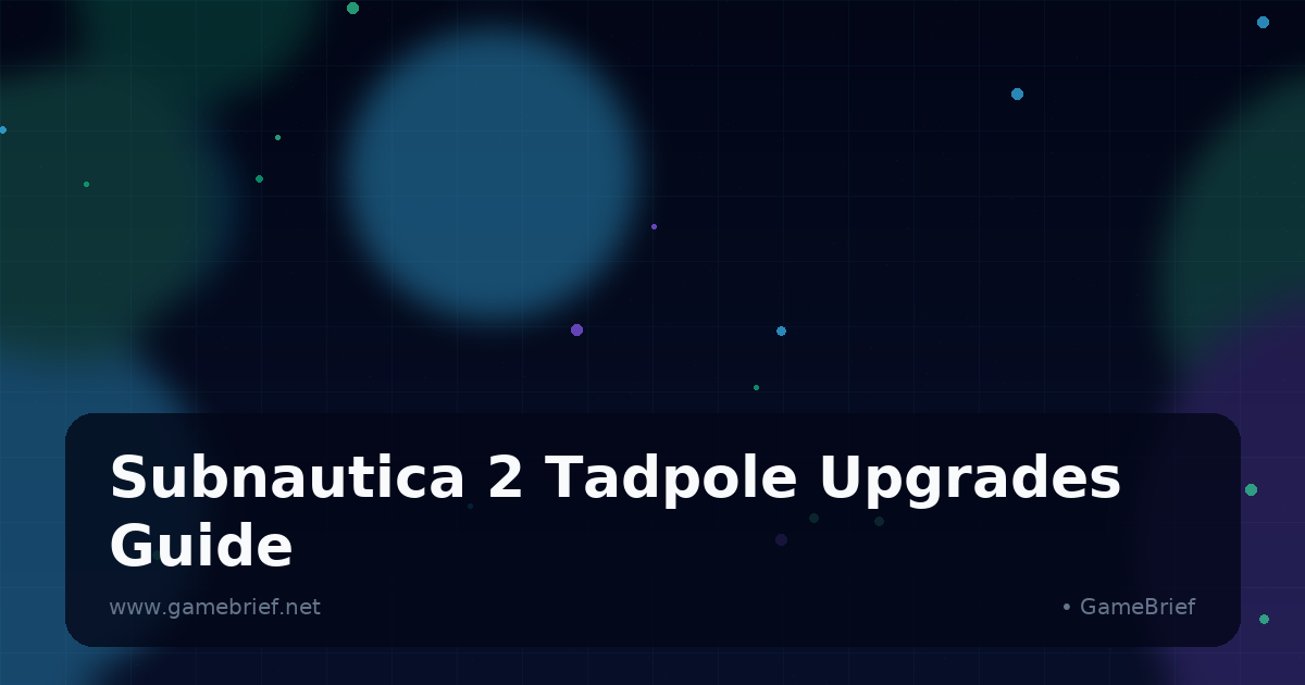 Subnautica 2 Tadpole submersible crossing a glowing orange deep-ocean biome