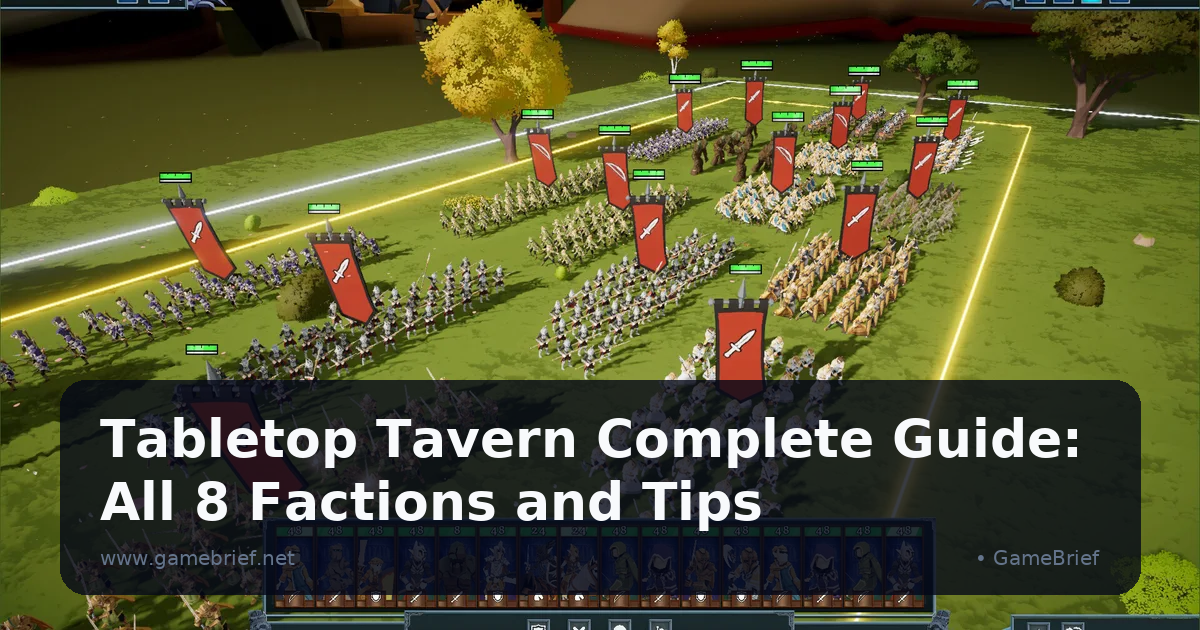 Tabletop Tavern Complete Guide: All 8 Factions and Tips