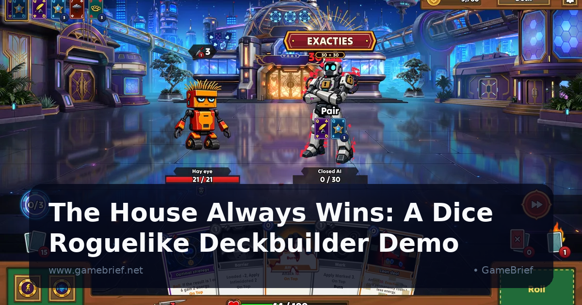 The House Always Wins: A Dice Roguelike Deckbuilder Demo