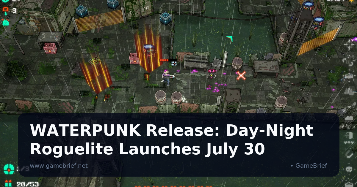 WATERPUNK Release: Day-Night Roguelite Launches July 30