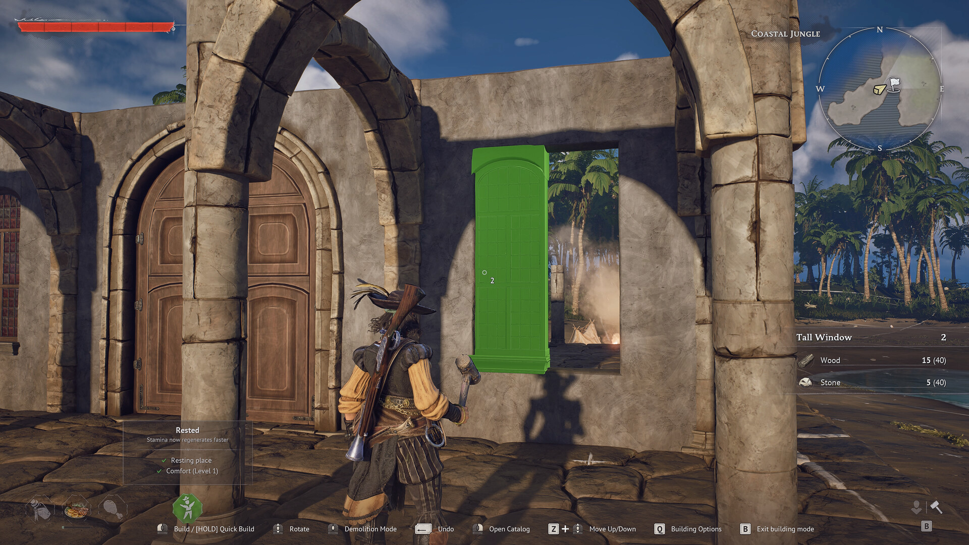 Windrose crafting and base camp setup