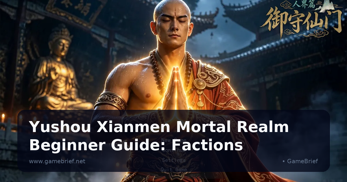 Preview: Yushou Xianmen Mortal Realm Beginner Guide: Factions (Guides)