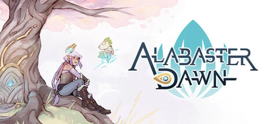 Alabaster Dawn combat showing Juno in mid-air attacking enemies with elemental weapon effects in a ruined environment