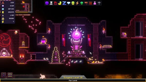 All Hail the Orb alchemy interface showing recipe combinations and orb upgrade progression