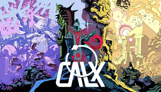 CALX Seeker character with companion in alien Syro environment showing capsule gameplay