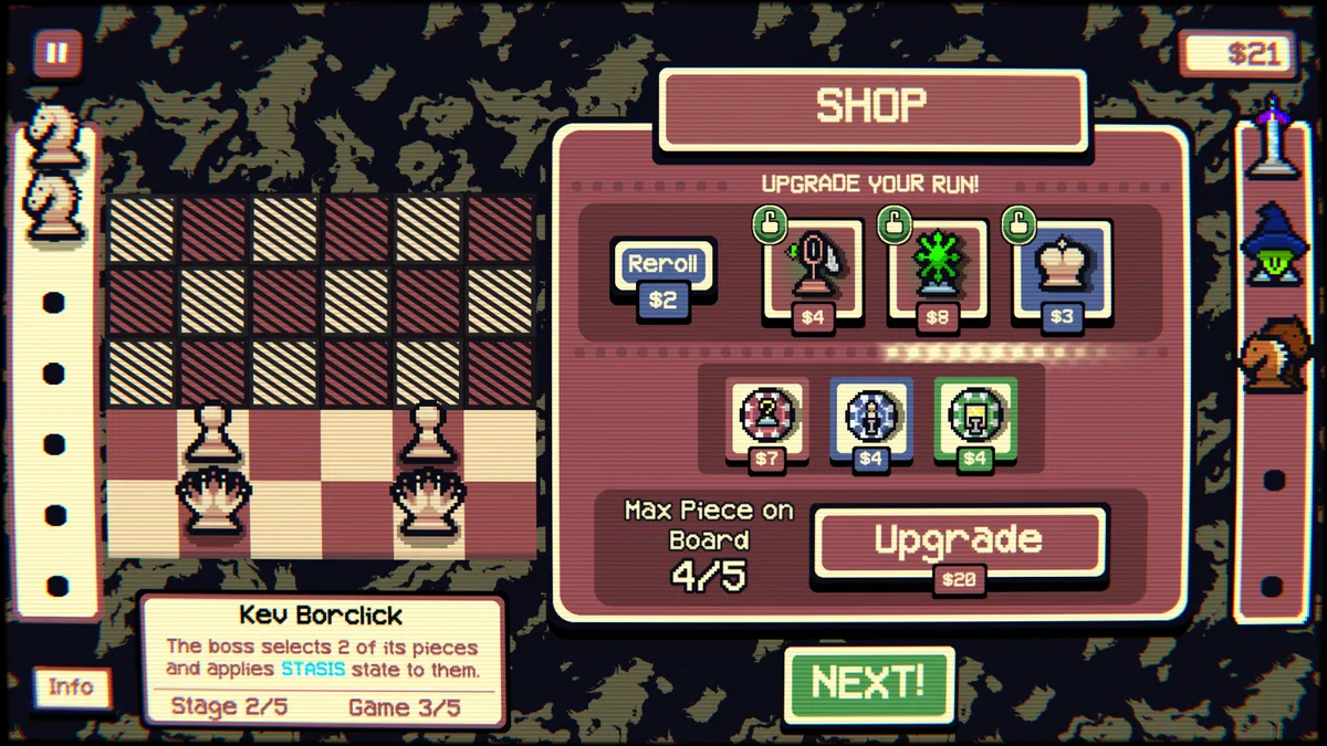 Gambonanza game screen showing the 5x5 board in Stage 1 with visible reserve columns on both sides and Crumble Mode counter in corner