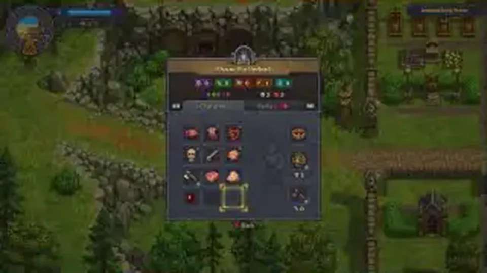 In-game body panel with organ icons and skull indicators over the graveyard