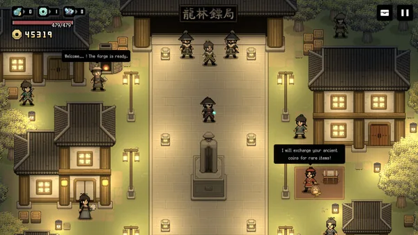 Murim Survival companion selection screen showing different martial arts style bonuses