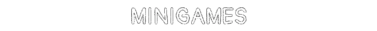 Nightwater official art presents the word “MINIGAMES” in a clean white feature banner