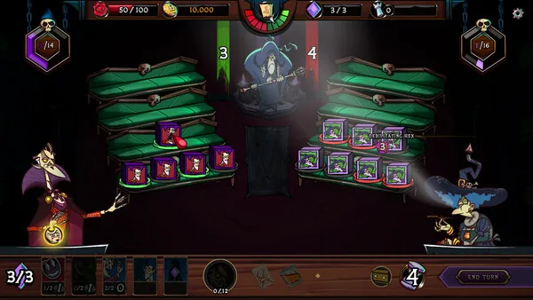 Prime Monster creature evolution screen showing upgrade paths and stat changes after leveling