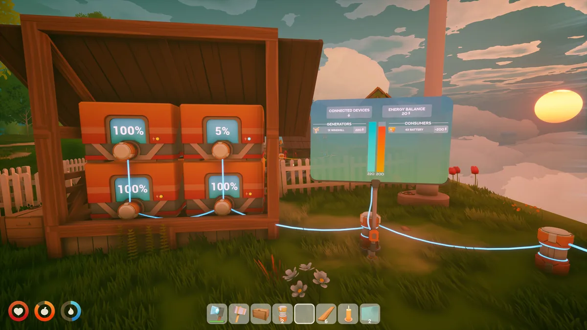 Solarpunk research table interface showing tier 5 progression with wheat seed requirement displayed