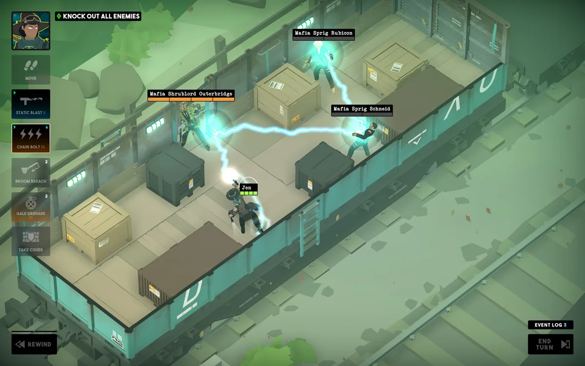 Tactical Breach Wizards room breach — wizard in tactical gear using a spell to push an enemy through a doorway