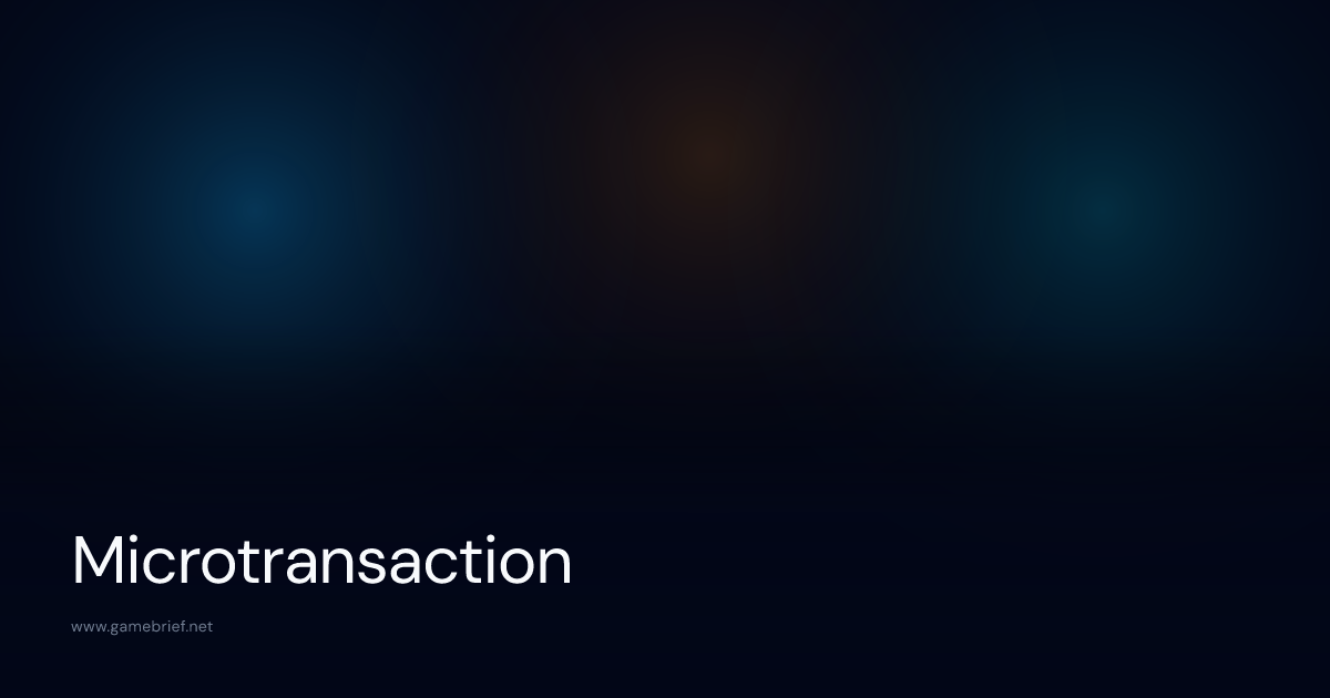 What is Microtransaction? | GameBrief