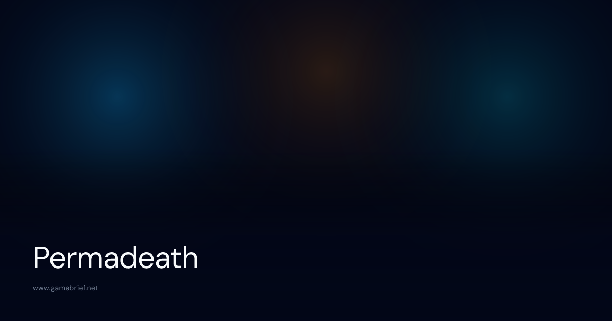 What is Permadeath? | GameBrief